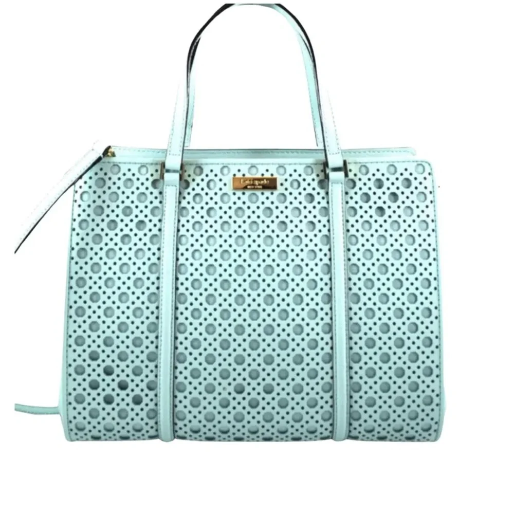 Kate Spade Newbury Lane Caning Small Rachelle satchel in Grace Blu